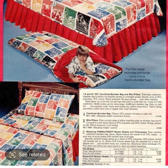 Vintage NFL Teams Twin Sheet - Picture 5 of 5